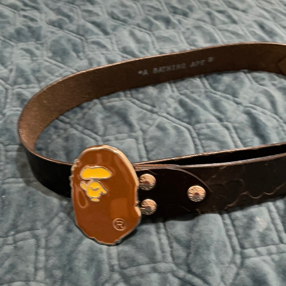 Bape belt jacquard camo printed